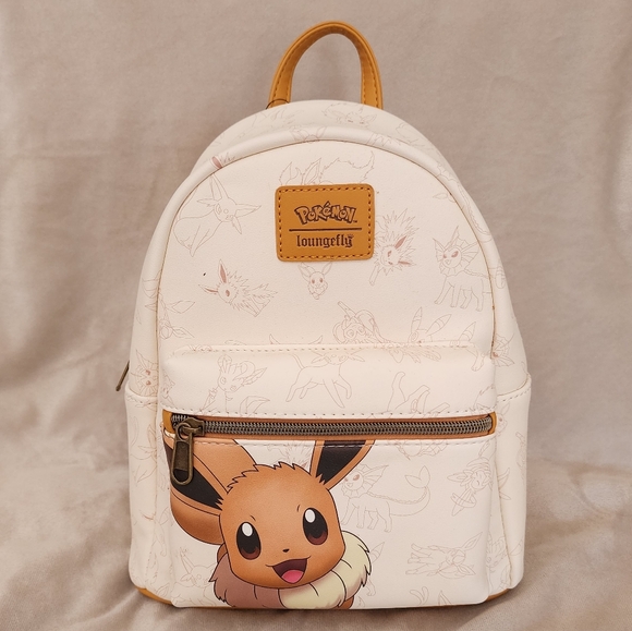 LOUNGEFLY Pokemon Eevee Backpack & Socks - Picture 9 of 13